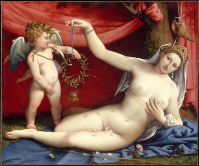 Venere e Cupido - Lorenzo Lotto